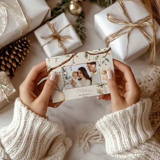 Foto: Rustieke Botanische Kerst Feestdagenkaart