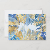 Foto: Safari Blue 1e verjaardag Hartelijk dank Kaart (Achterkant)