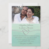 Foto Sage Green Wedding Kaart (Voorkant)