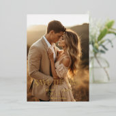 Foto Save The Date Aankondiging (Staand Voorkant)