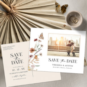 Foto Save The Date Ansichtkaart Briefkaart