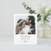 Foto Save the Date Briefkaart with Calendar (Staand voorkant)