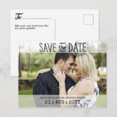 FOTO Save the Date Briefkaarten - Moderne Typograf (Voorkant / Achterkant)