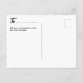 FOTO Save the Date Briefkaarten - Moderne Typograf (Achterkant)