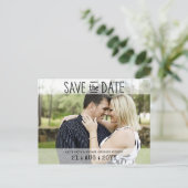 FOTO Save the Date Briefkaarten - Moderne Typograf (Staand voorkant)