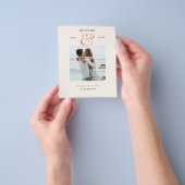 Foto Save the Date Invitation Flyer (Hand)