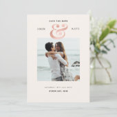 Foto Save the Date Invitation Kaart (Staand voorkant)