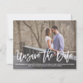 Foto "Save the Date" kaart horizontaal, modern (Voorkant)