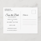 Foto Save the Date Kalender Goud Hart Liefde Briefkaart (Achterkant)