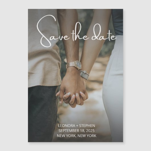 Foto  Save the Date  Magnetische Uitnodiging (Voorkant)