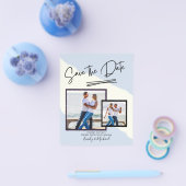 FOTO Save the Date - Modern handgeschreven script Flyer (Enkel)