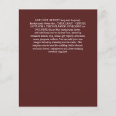 FOTO Save the Date - Modern handgeschreven script Flyer (Achterkant)