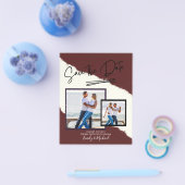 FOTO Save the Date - Modern handgeschreven script Flyer (Enkel)