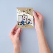 FOTO Save the Date - Modern handgeschreven script Flyer (Hand)