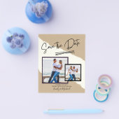 FOTO Save the Date - Modern handgeschreven script Flyer (Enkel)