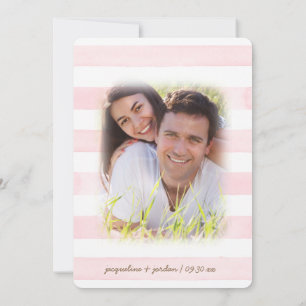 Foto Save the Date Moderne Waterverf Bloemen Kaart