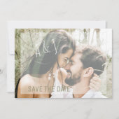 Foto Save the date Trouwwebsite QR Code Uitnod Kaart (Voorkant)