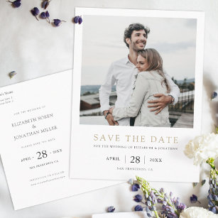 Foto Save the Date Wedding Invitation Briefkaart