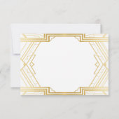 Foto Save the Date Wedding Party 1920s Art Deco (Achterkant)