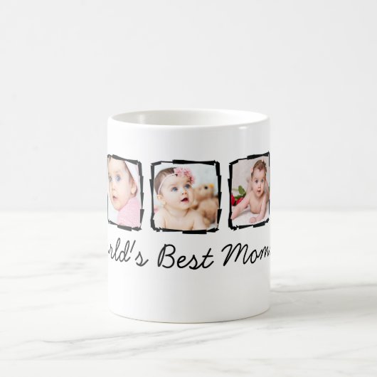 Foto Scribble Lijst Persoonlijk Beste mama Koffiemok (Center)