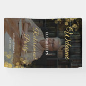 Foto Script Pensioneringsfeest Goud Spandoek (Horizontaal)