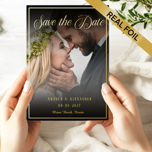 Foto Script Save the Date Folie Uitnodiging