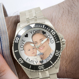 Foto Semi Transparant Border Overlay Pap Horloge