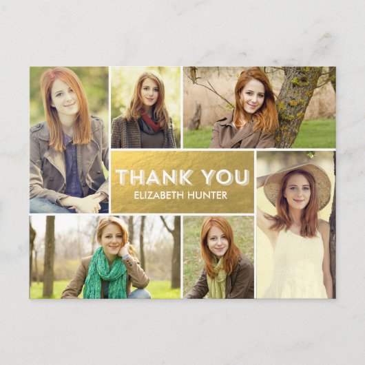 Foto Showcase Afstuderen Dank u kaart (Voorkant)