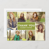 Foto Showcase Afstuderen Dank u kaart - Kleur (Voorkant / Achterkant)