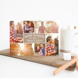 Foto Showcase Collage Save the Date Kaart