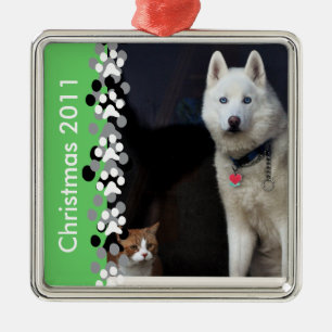 Foto Siberian Husky Metalen Ornament