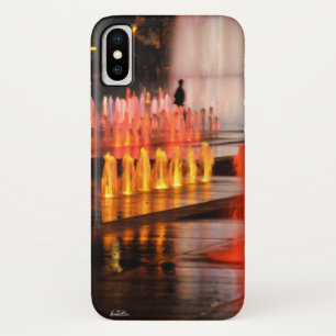 foto, silhouet man iPhone x hoesje