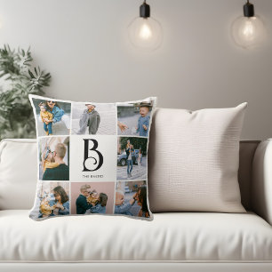 Foto Simple Chic Monogram Kussen