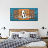  foto Sitting Bull Wrapped Canvas Afdruk (Insitu (Slaapkamer))
