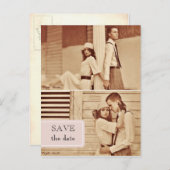  foto Sla het datum briefkaart op (Voorkant / Achterkant)