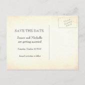  foto Sla het datum briefkaart op (Achterkant)