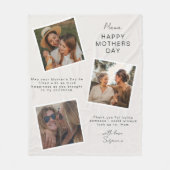 Foto Snapshot Moederdag Fleece Deken (Voorkant)