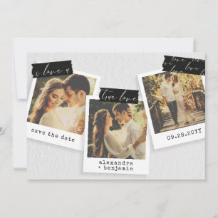  foto Snapshots Washi Tape Wedding Save The Date
