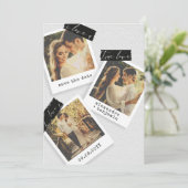  foto Snapshots Washi Tape Wedding Save The Date (Staand voorkant)