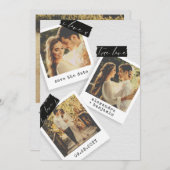  foto Snapshots Washi Tape Wedding Save The Date (Voorkant / Achterkant)
