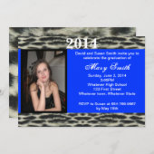 Foto: Sneeuwleopard Afstuderen Uitnodiging (Voorkant / Achterkant)