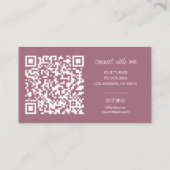 Foto | Sociaal mediacroze glitter | QR-code Visitekaartje (Achterkant)