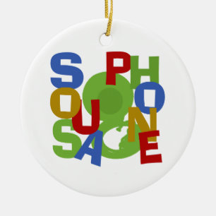 Foto Sousaphone Keramisch Ornament