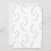 Foto sparen de datum Kaart Boho Minimal Wedding (Achterkant)