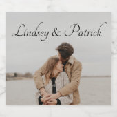 Foto Sparkling Wijnetiket (Enkel label)