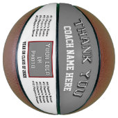 Foto, speldennamen Basketball Coach Gift Ideeën Basketbal (Verticaal)