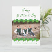 Foto St. Patrick's Day Kaart (Staand voorkant)