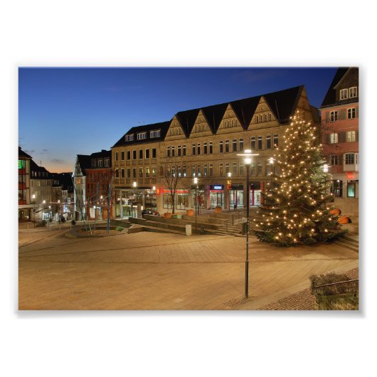 Foto Stadt Siegen Marktplatz Afdruk (Voorkant)