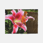 Foto Stargazer Lily Fleece Deken (Voorkant (Horizontaal))