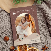 Foto ster van Bethlehem Feestdagenkaart